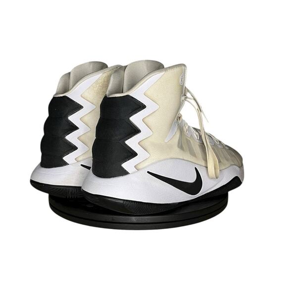 Mens Nike Hyperdunk TB High Basketball Sneakers Size 9 White Black - Picture 4 of 6